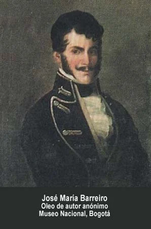 José María Barreiro. Óleo de autor anónimo. Museo Nacional, Bogotá.